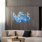 Ocean Drift Hand-Blown Glass Chandelier for Modern Interiors