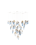 Ocean Drift Hand-Blown Glass Chandelier for Modern Interiors