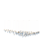 Ocean Drift Hand-Blown Glass Chandelier for Modern Interiors
