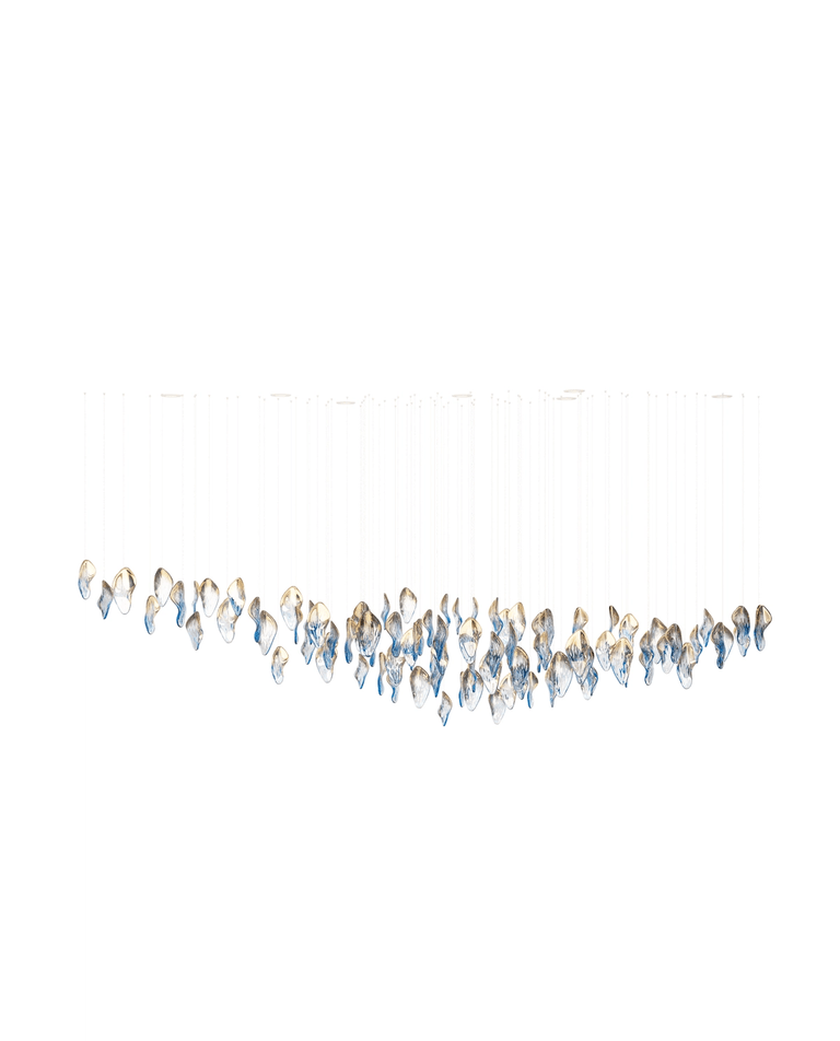 Ocean Drift Hand-Blown Glass Chandelier for Modern Interiors