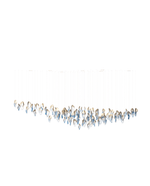 Ocean Drift Hand-Blown Glass Chandelier for Modern Interiors