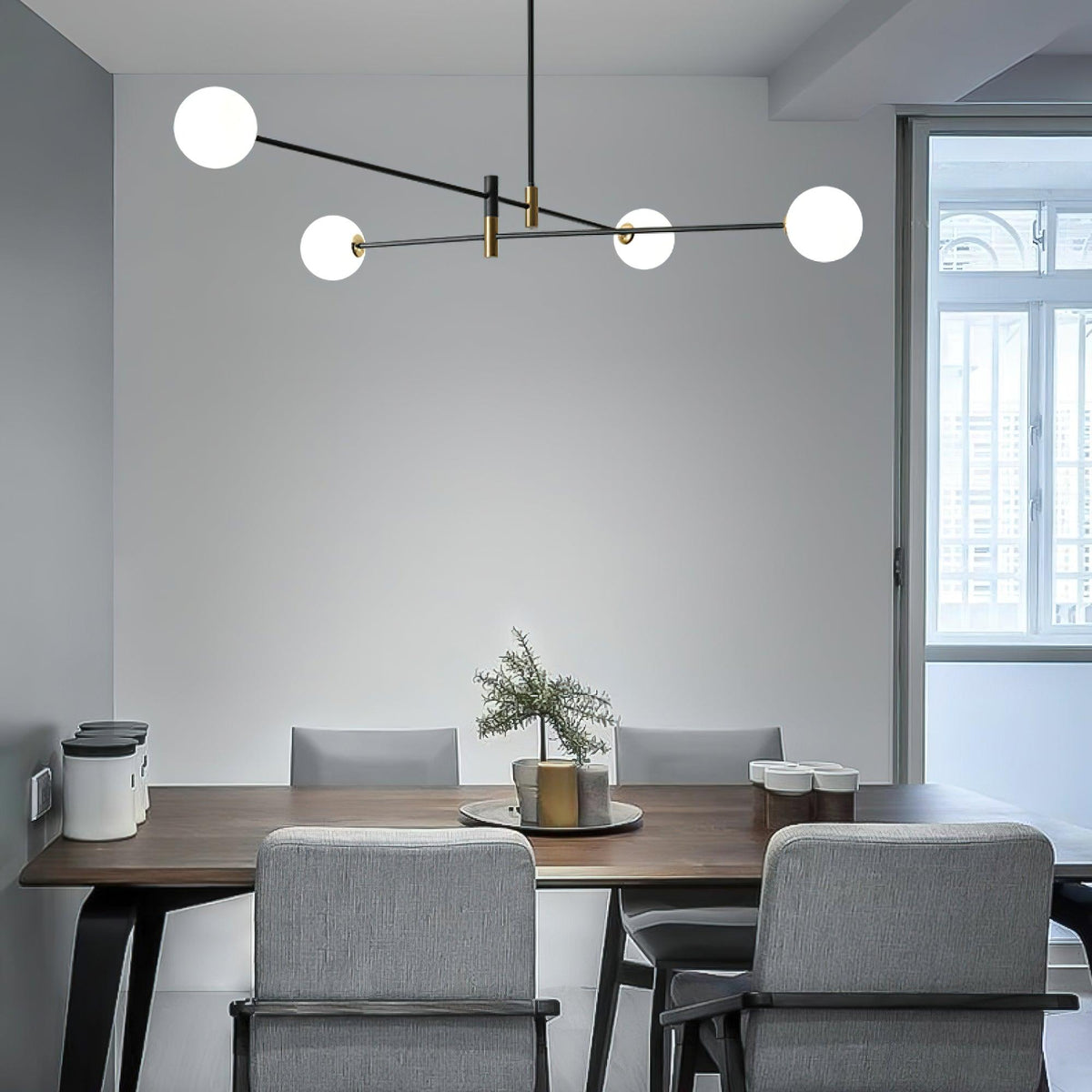 octagonal-ball-chandelier