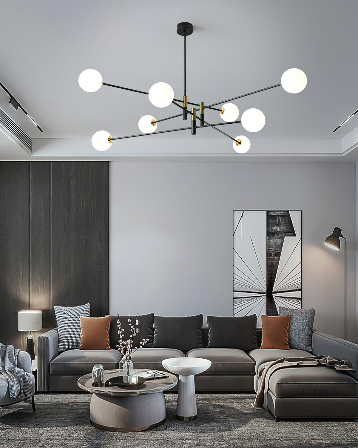 octagonal-ball-chandelier