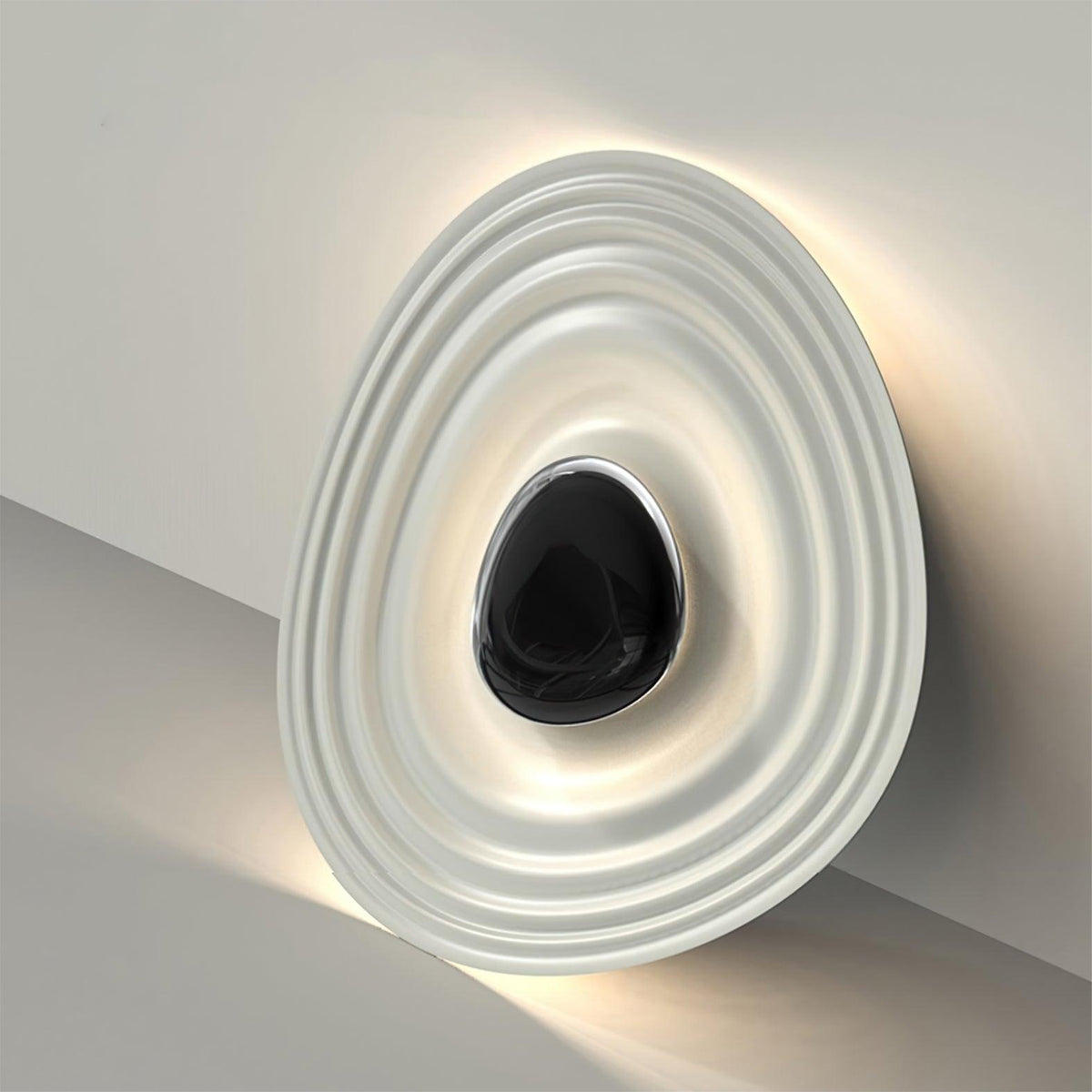 Odeon Modern LED Ceiling Light in Black and White for Living Spaces