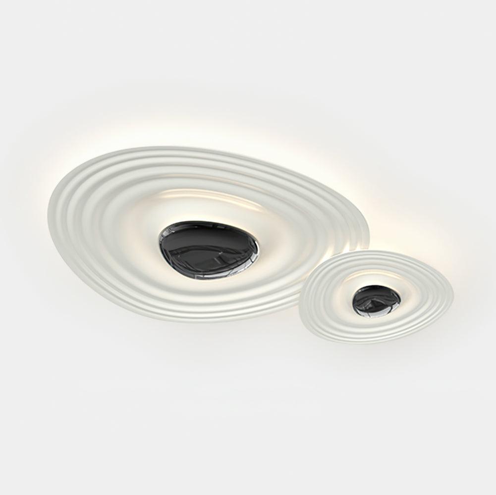 Odeon Modern LED Ceiling Light in Black and White for Living Spaces