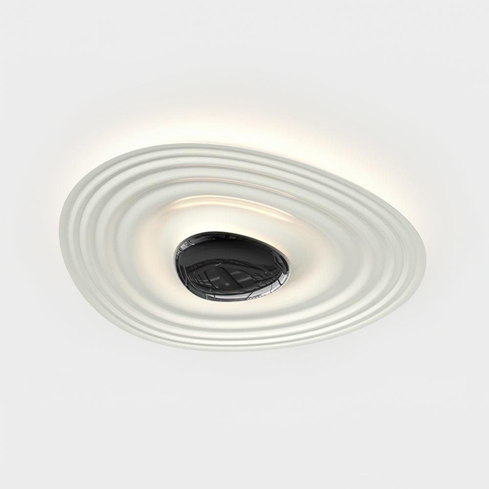 Odeon Modern LED Ceiling Light in Black and White for Living Spaces