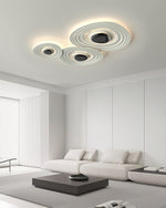 Odeon Modern LED Ceiling Light in Black and White for Living Spaces
