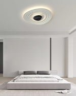 Odeon Modern LED Ceiling Light in Black and White for Living Spaces
