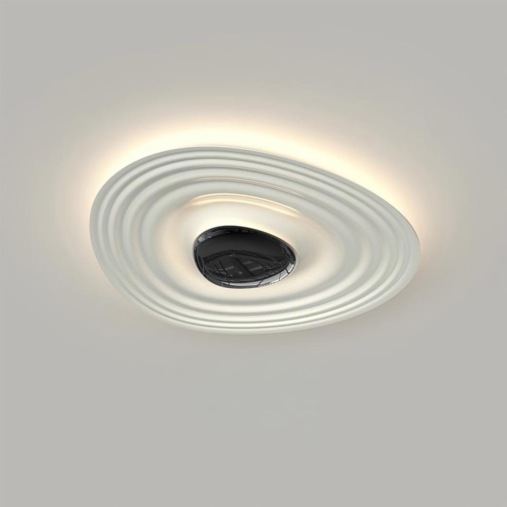 Odeon Modern LED Ceiling Light in Black and White for Living Spaces