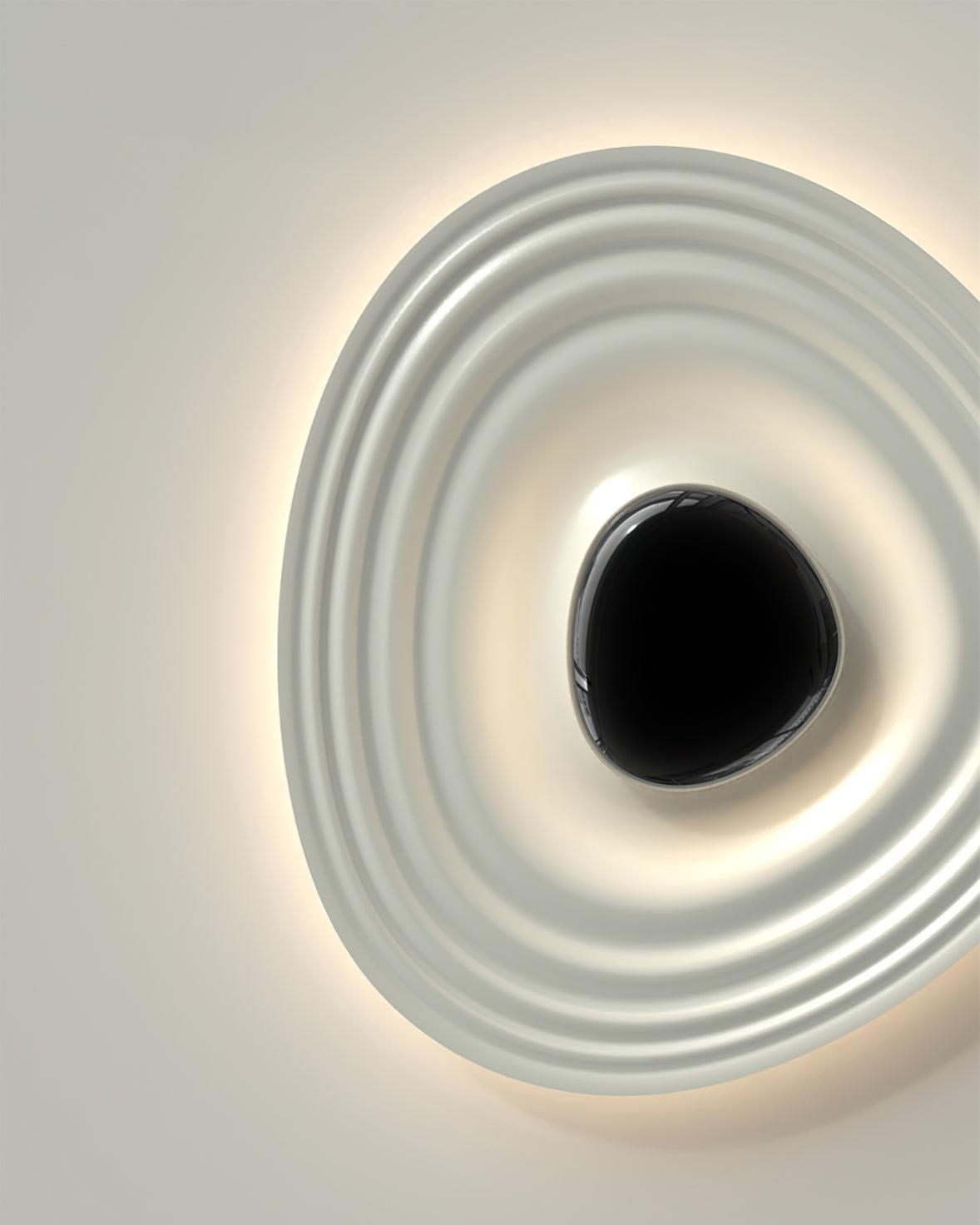 Odeon Modern LED Ceiling Light in Black and White for Living Spaces