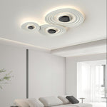 Odeon Modern LED Ceiling Light in Black and White for Living Spaces
