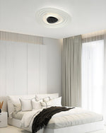 Odeon Modern LED Ceiling Light in Black and White for Living Spaces
