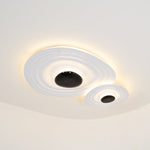 Odeon Modern LED Ceiling Light in Black and White for Living Spaces