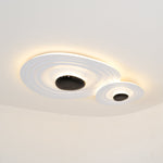 Odeon Modern LED Ceiling Light in Black and White for Living Spaces