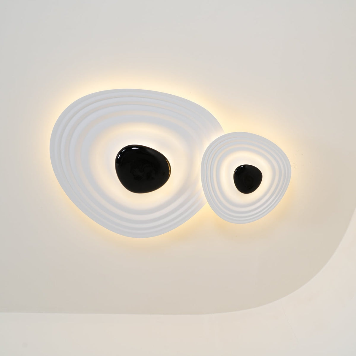 Odeon Modern LED Ceiling Light in Black and White for Living Spaces