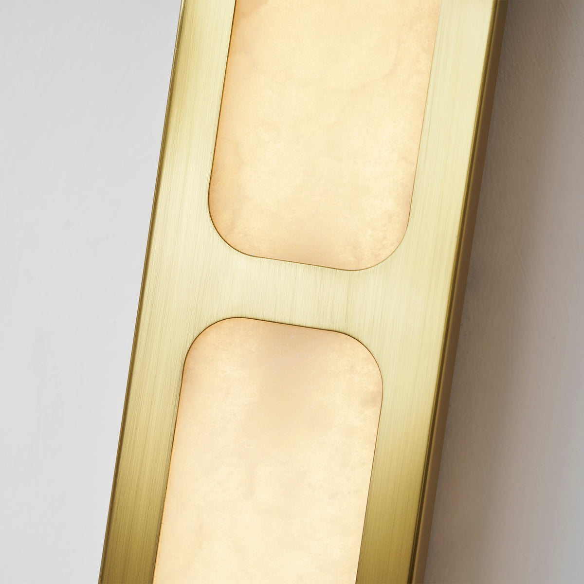 Odin Alabaster Wall Sconce in Brushed Brass | Modern Wall Lighting