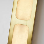 Odin Alabaster Wall Sconce in Brushed Brass | Modern Wall Lighting