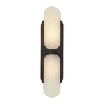 Odin Alabaster Wall Sconce in Brushed Brass | Modern Wall Lighting