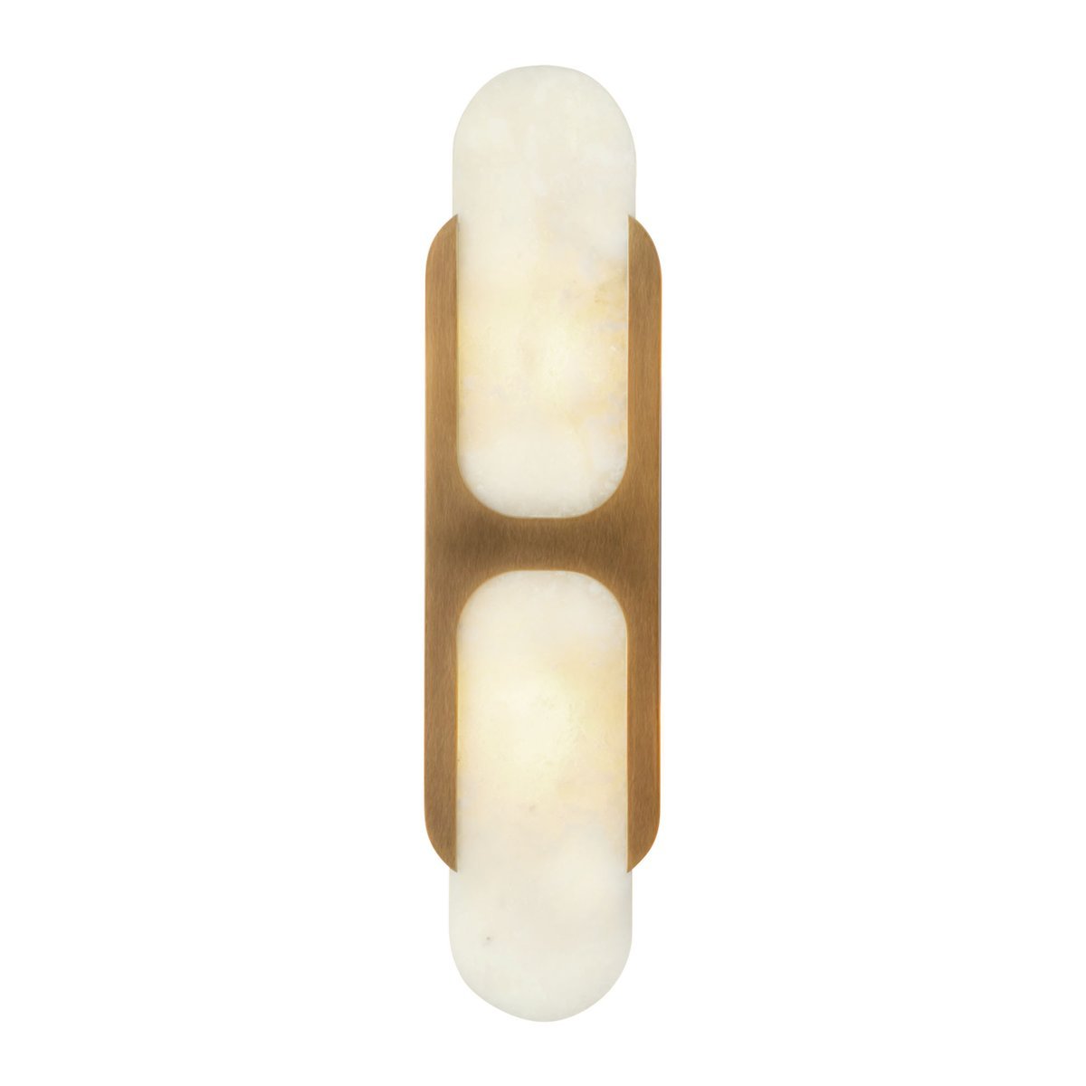 Odin Alabaster Wall Sconce in Brushed Brass | Modern Wall Lighting