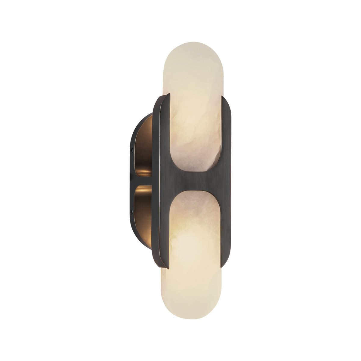 Odin Alabaster Wall Sconce in Brushed Brass | Modern Wall Lighting