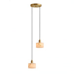 Odyssey Alabaster Pendant Light – Natural Stone & Brass Modern Hanging Lamp