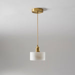 Odyssey Alabaster Pendant Light – Natural Stone & Brass Modern Hanging Lamp