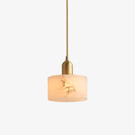 Odyssey Alabaster Pendant Light – Natural Stone & Brass Modern Hanging Lamp
