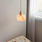 Odyssey Alabaster Pendant Light – Natural Stone & Brass Modern Hanging Lamp