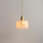 Odyssey Alabaster Pendant Light – Natural Stone & Brass Modern Hanging Lamp