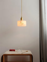 Odyssey Alabaster Pendant Light – Natural Stone & Brass Modern Hanging Lamp