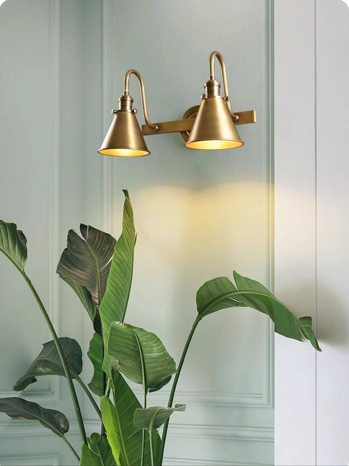 Oliver Wall Sconce in Gold Metal – Modern Minimalist Wall Light for Bedroom, Living Room, Hallway