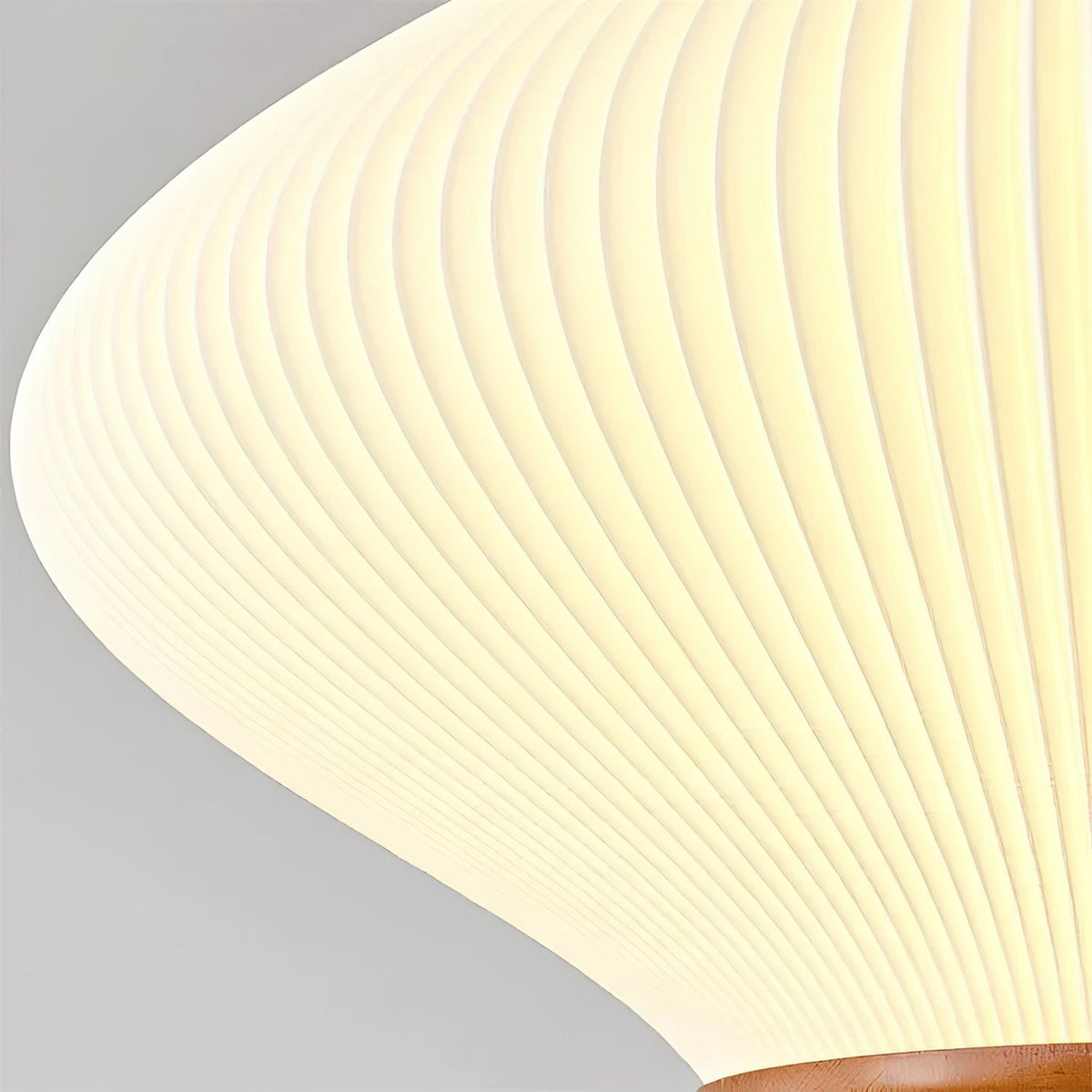 Olivra Fabric Pendant Light with Walnut Wood Accents for Dining and Living Spaces