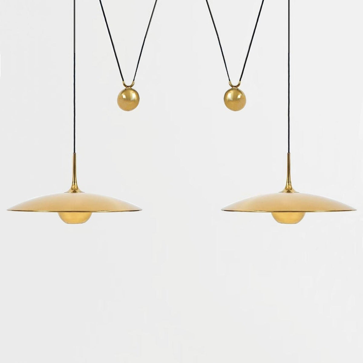 Onos Pendant Light – Adjustable Modern Brass & Chrome Ceiling Lamp