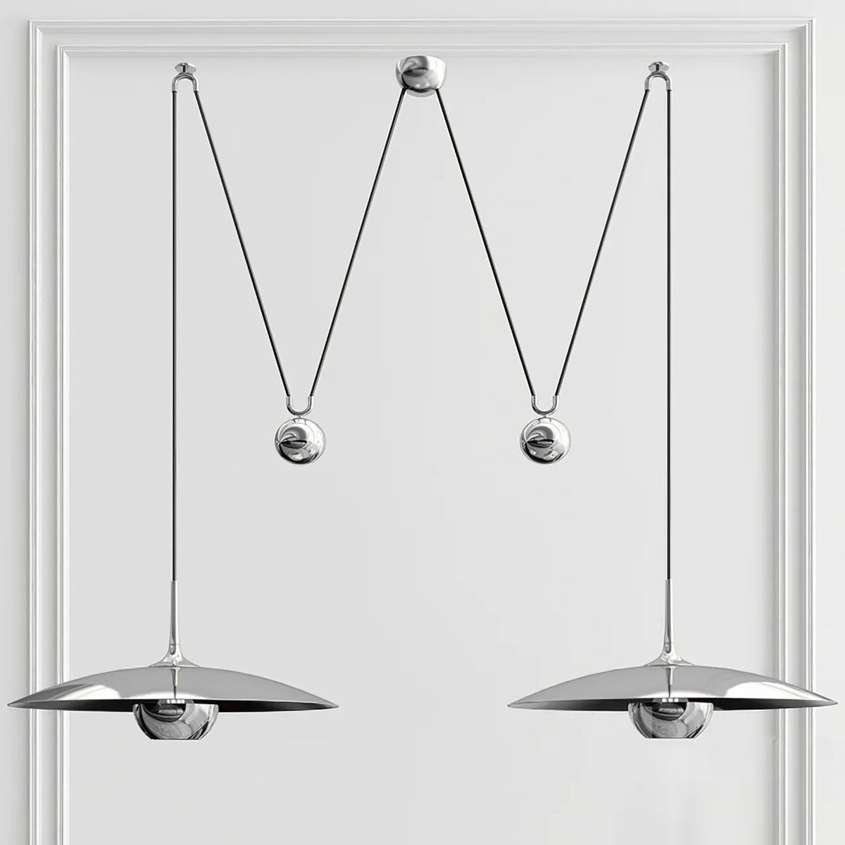 Onos Pendant Light – Adjustable Modern Brass & Chrome Ceiling Lamp