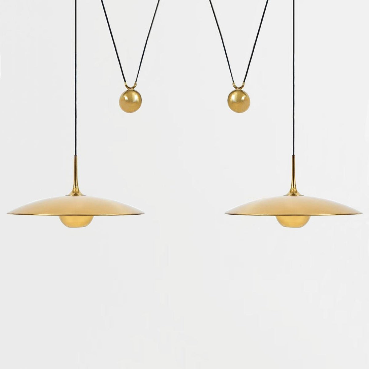 Onos Pendant Light – Adjustable Modern Brass & Chrome Ceiling Lamp