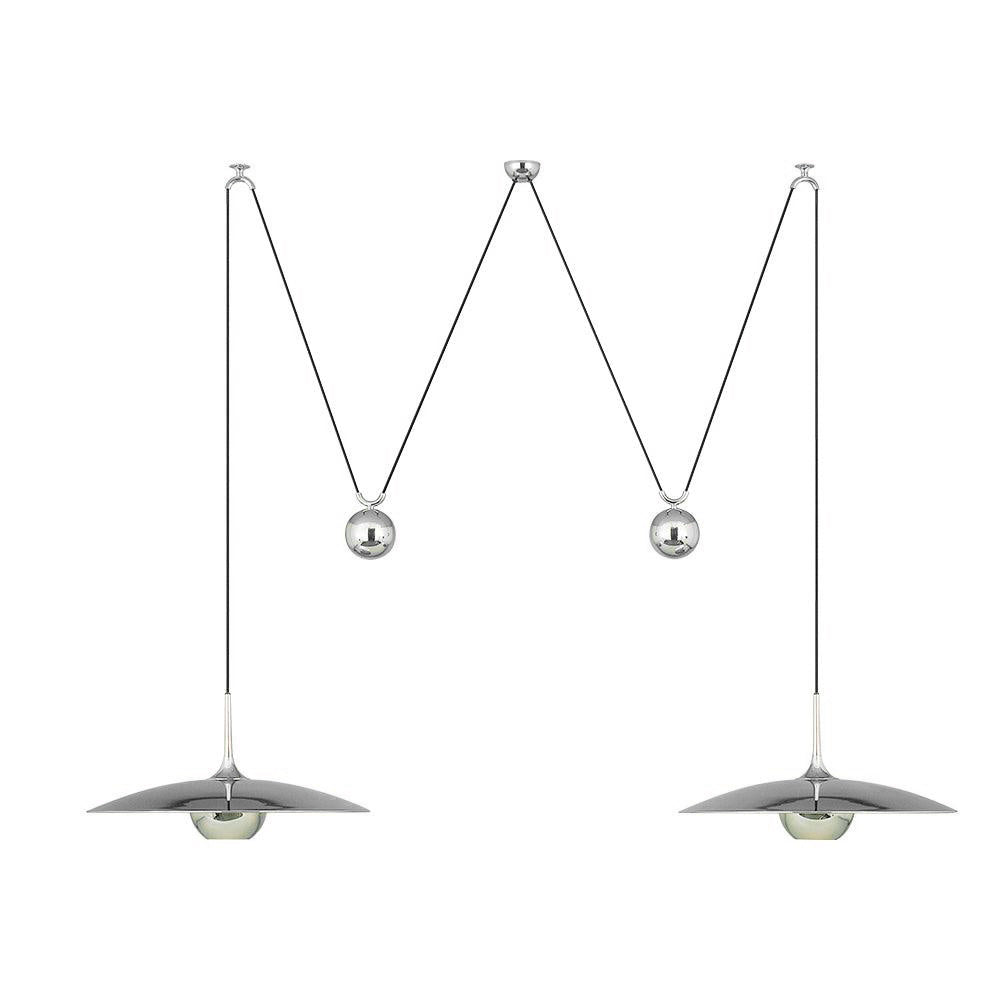 Onos Pendant Light – Adjustable Modern Brass & Chrome Ceiling Lamp