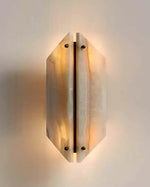 Onyxa Crest Alabaster Wall Sconce – Modern LED Wall Light for Bedroom & Living Room