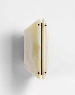 Onyxa Crest Alabaster Wall Sconce – Modern LED Wall Light for Bedroom & Living Room
