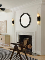 Opal Alabaster Twist Wall Sconce in Bronze Finish