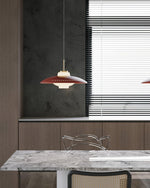 Opal Shade Pendant Light – Modern Glass & Metal Hanging Lamp for Dining Room
