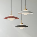 Opal Shade Pendant Light – Modern Glass & Metal Hanging Lamp for Dining Room