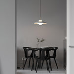 Opal Shade Pendant Light – Modern Glass & Metal Hanging Lamp for Dining Room