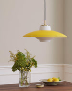 Opal Shade Pendant Light – Modern Glass & Metal Hanging Lamp for Dining Room