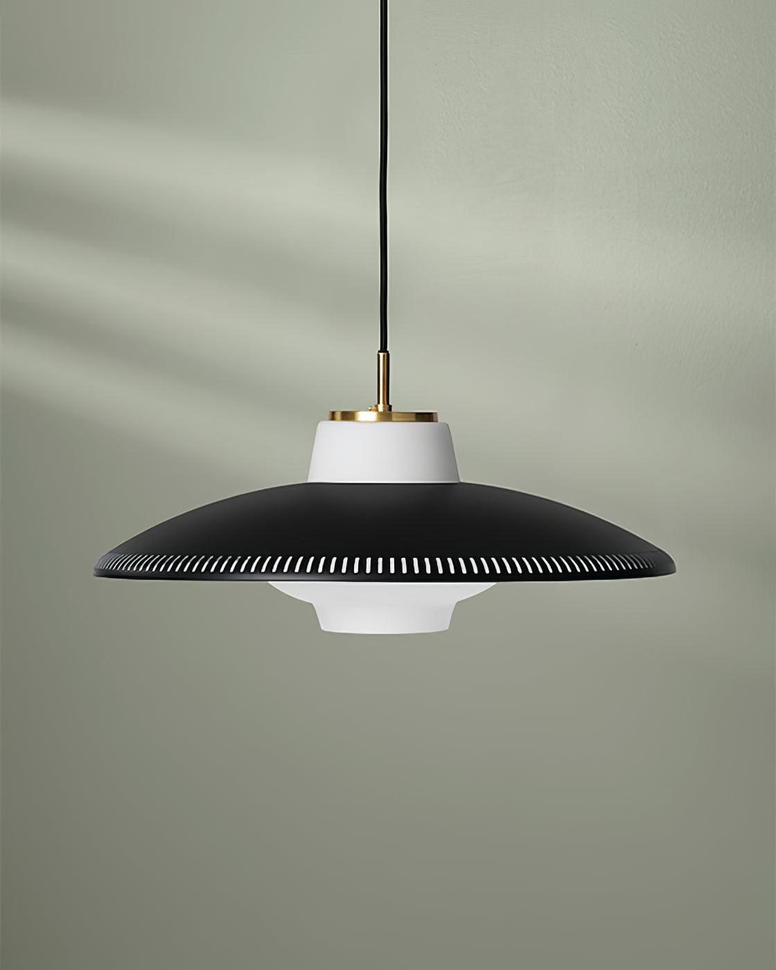 Opal Shade Pendant Light – Modern Glass & Metal Hanging Lamp for Dining Room