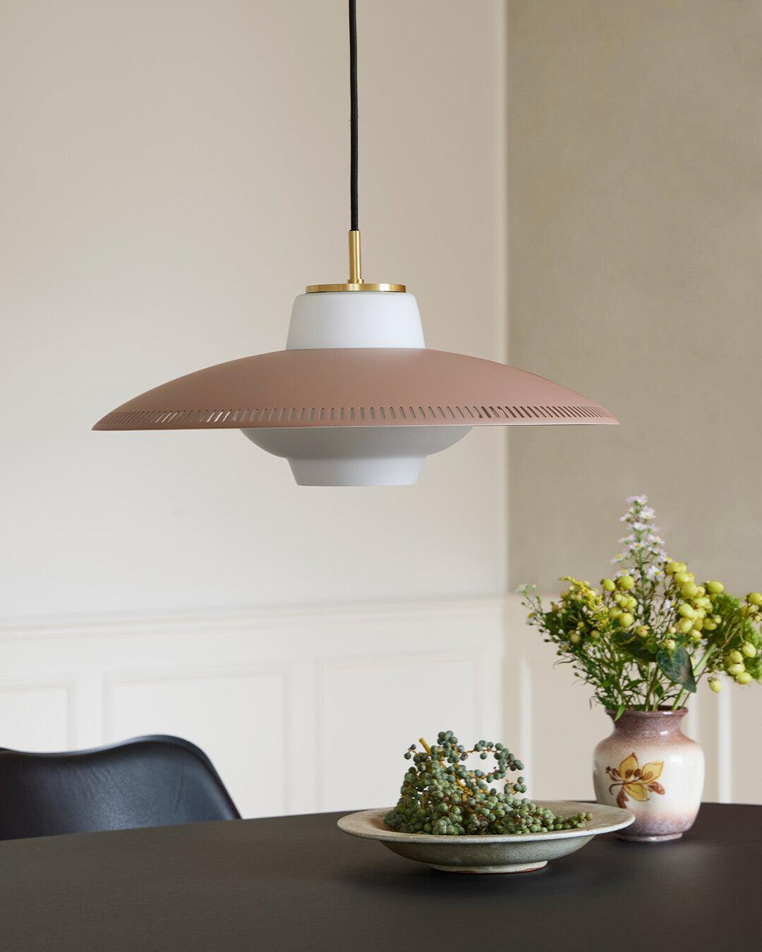 Opal Shade Pendant Light – Modern Glass & Metal Hanging Lamp for Dining Room