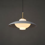 Opal Shade Pendant Light – Modern Glass & Metal Hanging Lamp for Dining Room