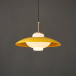 Opal Shade Pendant Light – Modern Glass & Metal Hanging Lamp for Dining Room