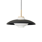 Opal Shade Pendant Light – Modern Glass & Metal Hanging Lamp for Dining Room