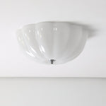 Opal Shell Flush Mount Ceiling Light, Modern Glass LED Ceiling Lamp for Living Room and Bedroom