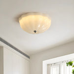 Opal Shell Flush Mount Ceiling Light, Modern Glass LED Ceiling Lamp for Living Room and Bedroom